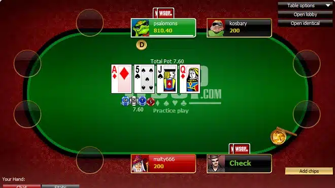 Các cấp bậc bài trong game Poker online ev88